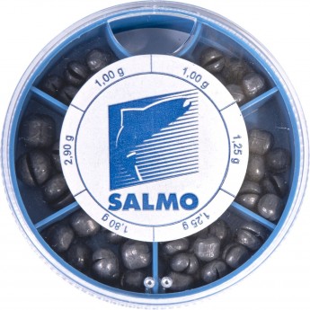 Грузила SALMO Дробинка Pl 6 секций крупные 100г набор